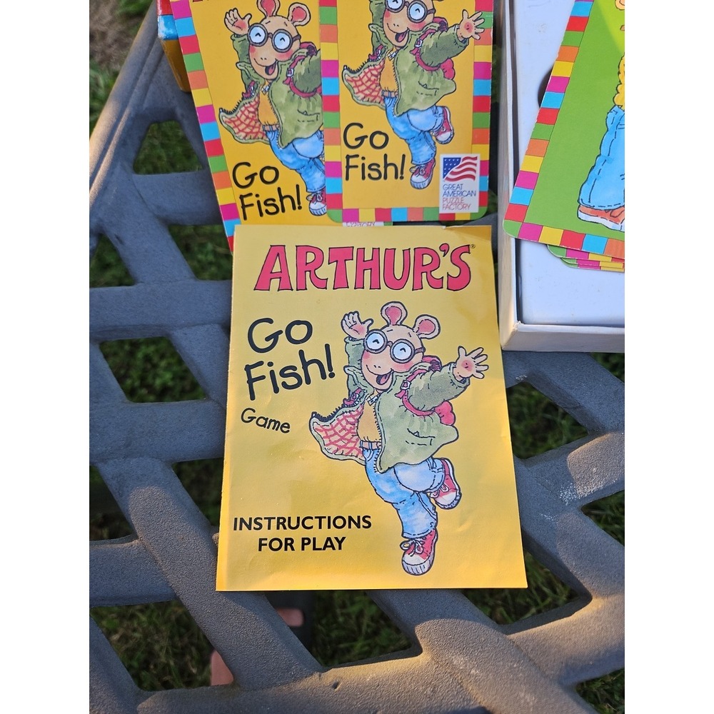 Arthur's Go Fish Game Great American Puzzle Factory 1998 - Picture 8 of 9